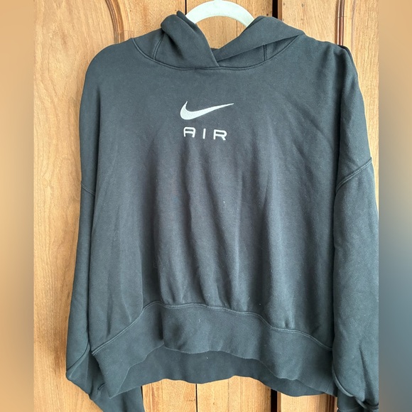 Nike Air women's black fleece hoodie - Picture 2 of 4